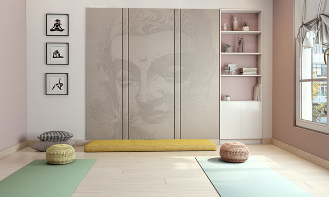 Suka Home sẽ giúp bạn trang trí phòng tập yoga trong nhà với phong cách độc đáo và sáng tạo. Thiết kế phòng tập yoga hiện đại, sang trọng, có thể thu hút người tập tại nhà với không gian thoải mái và ấm cúng.